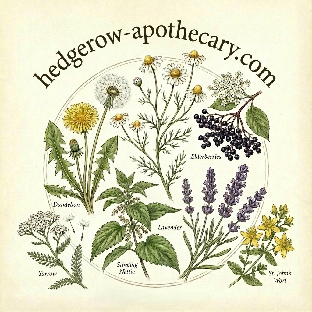 Hedgerow Apothecary Illustration